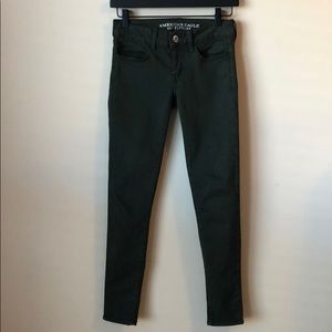 Dark green AE jeggings